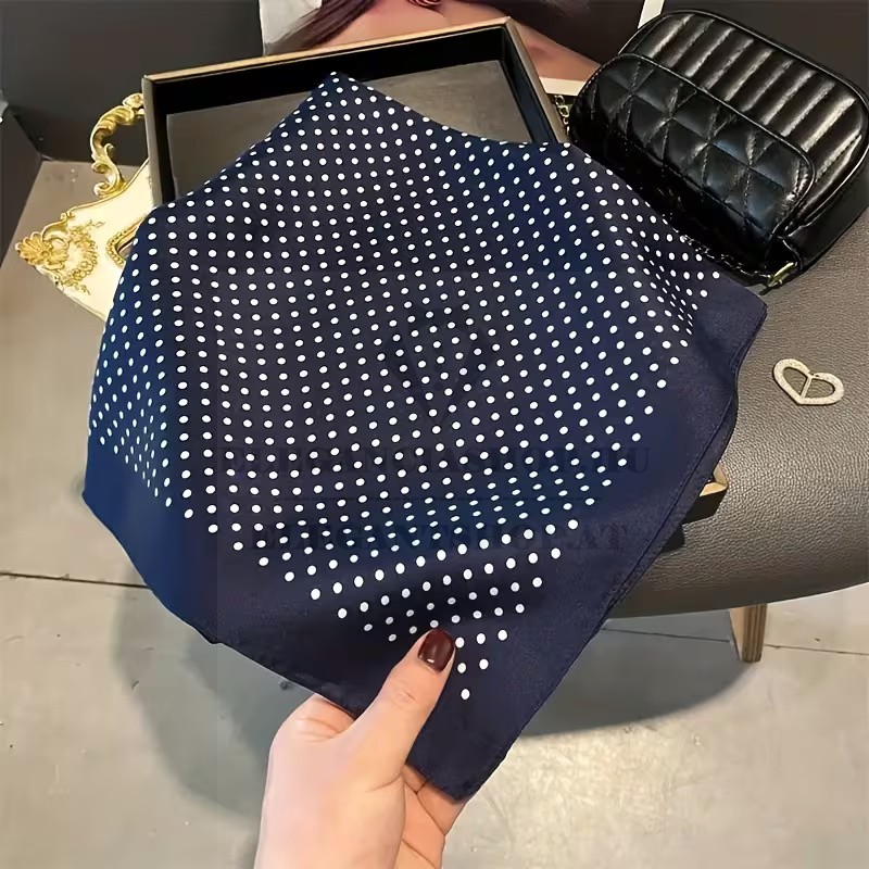  Férfi exklúzív sál - Kék pöttyös