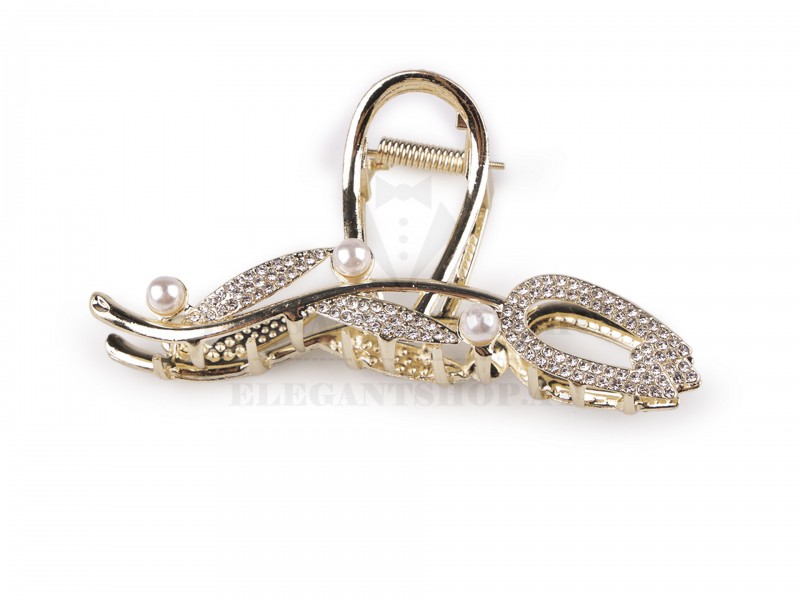             Fém hajcsatt strasszal Ékszer, hajdísz