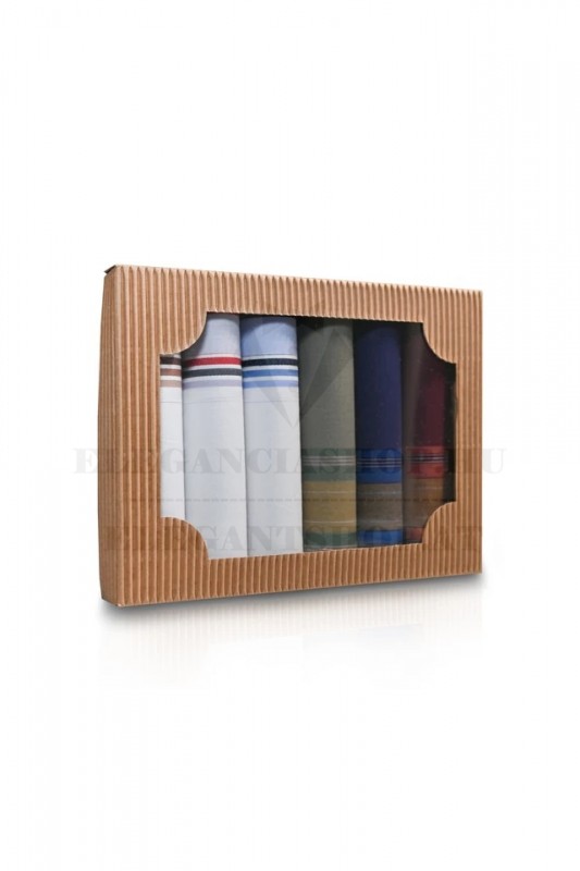 Ajándék zsebkendő szett - 6 db/csomag Pamut zsebkendő Ajándék zsebkendő szett - 6 db/csomag Pamut zsebkendő