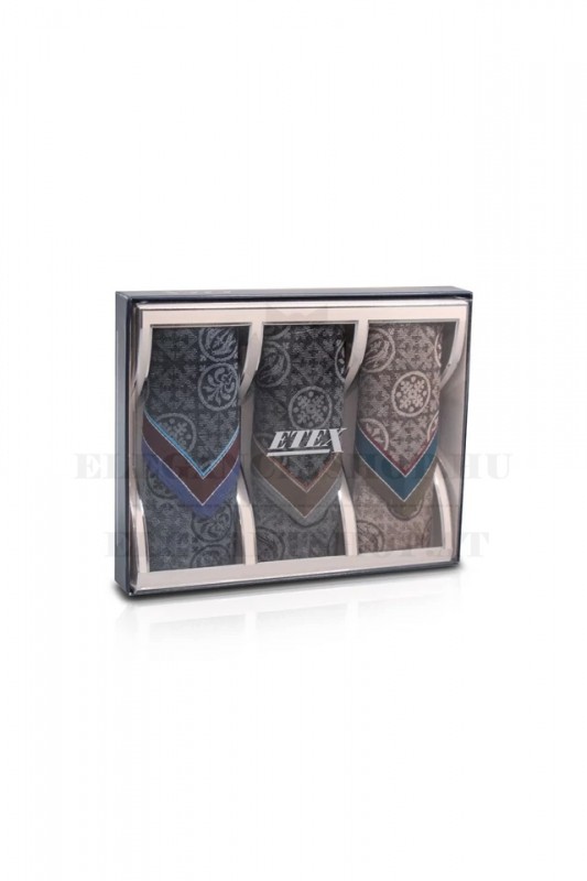 Férfi zsebkendő szett díszdobozban - 3 db Férfi zsebkendő szett díszdobozban - 3 db