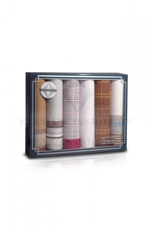 Zsebkendő csomag díszdobozban - 6 db Zsebkendő csomag díszdobozban - 6 db