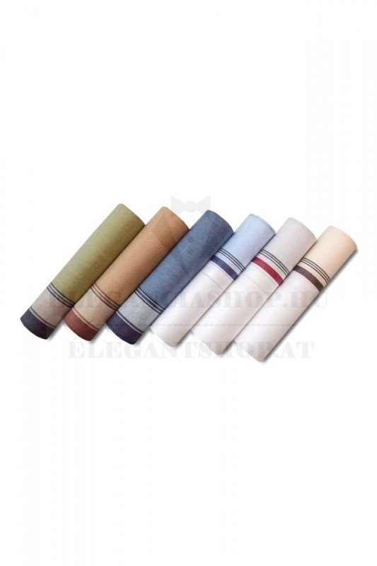 Zsebkendő csomag díszdobozban - 6 db Pamut zsebkendő Zsebkendő csomag díszdobozban - 6 db Pamut zsebkendő