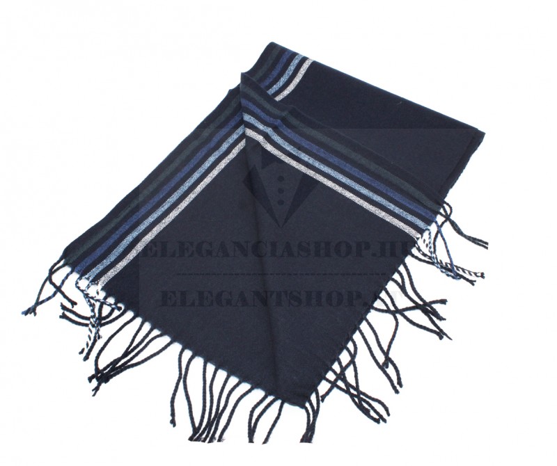 Newsmen unisex kötött sál - Kék csíkos Férfi kesztyű, sál Newsmen unisex kötött sál - Kék csíkos Férfi kesztyű, sál