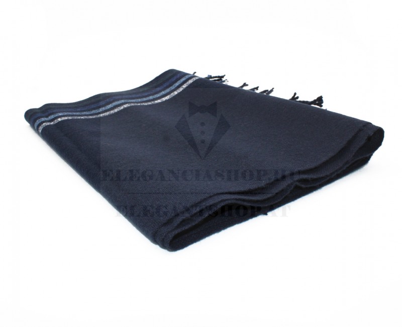 Newsmen unisex kötött sál - Kék csíkos Férfi kesztyű, sál Newsmen unisex kötött sál - Kék csíkos Férfi kesztyű, sál