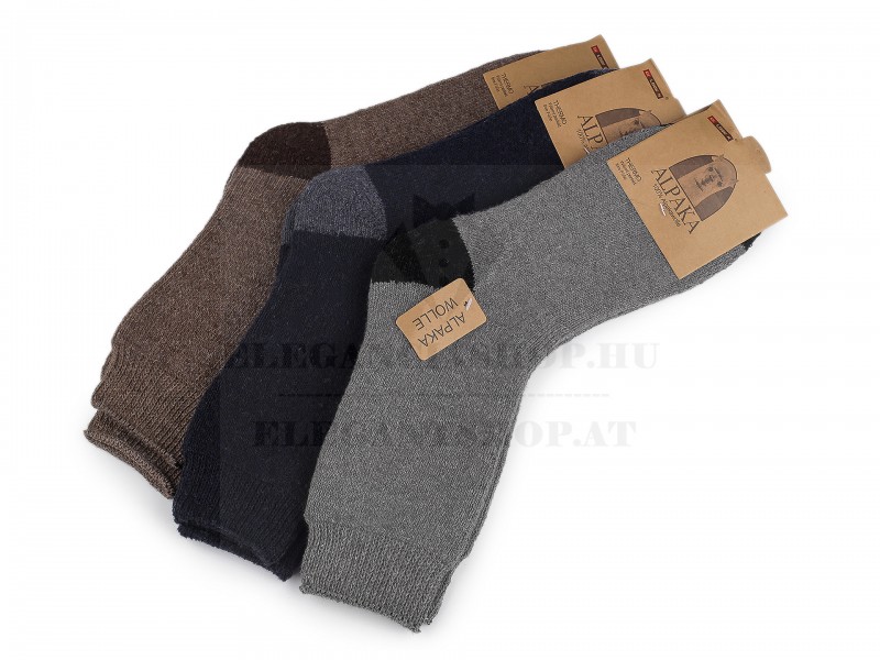 Férfi gyapjú zokni Alpaka - 3 pár Férfi zokni, fehérnemű Férfi gyapjú zokni Alpaka - 3 pár Férfi zokni, fehérnemű