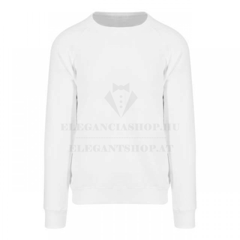                                                          Unisex pamut pulóver - Fehér Férfi pólók,pulóverek