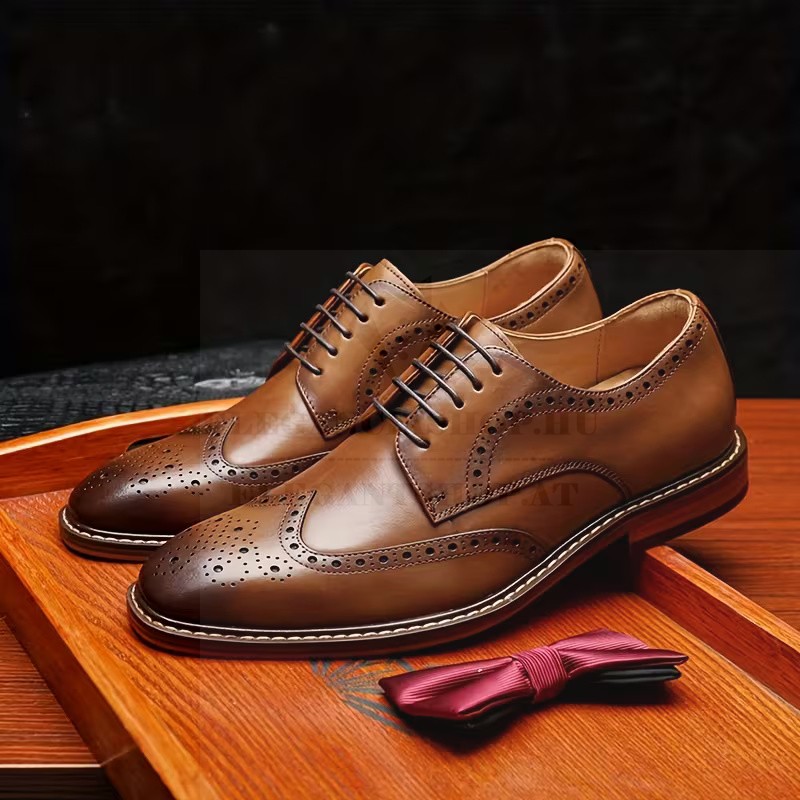                            Marhabőr férfi cipő - Caramell Férfi cipő