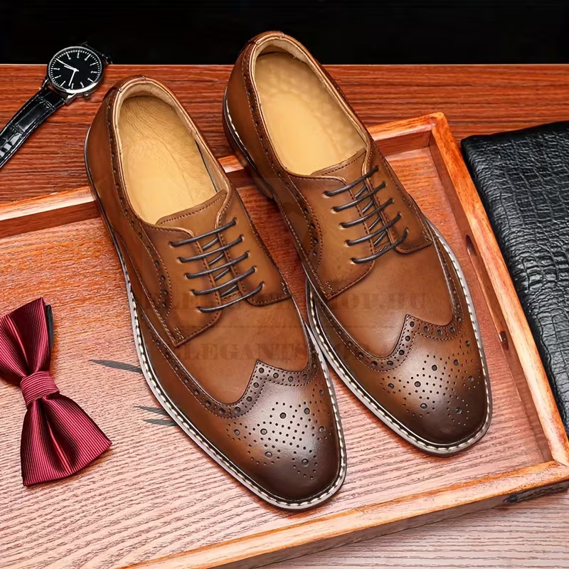                            Marhabőr férfi cipő - Caramell Férfi cipő