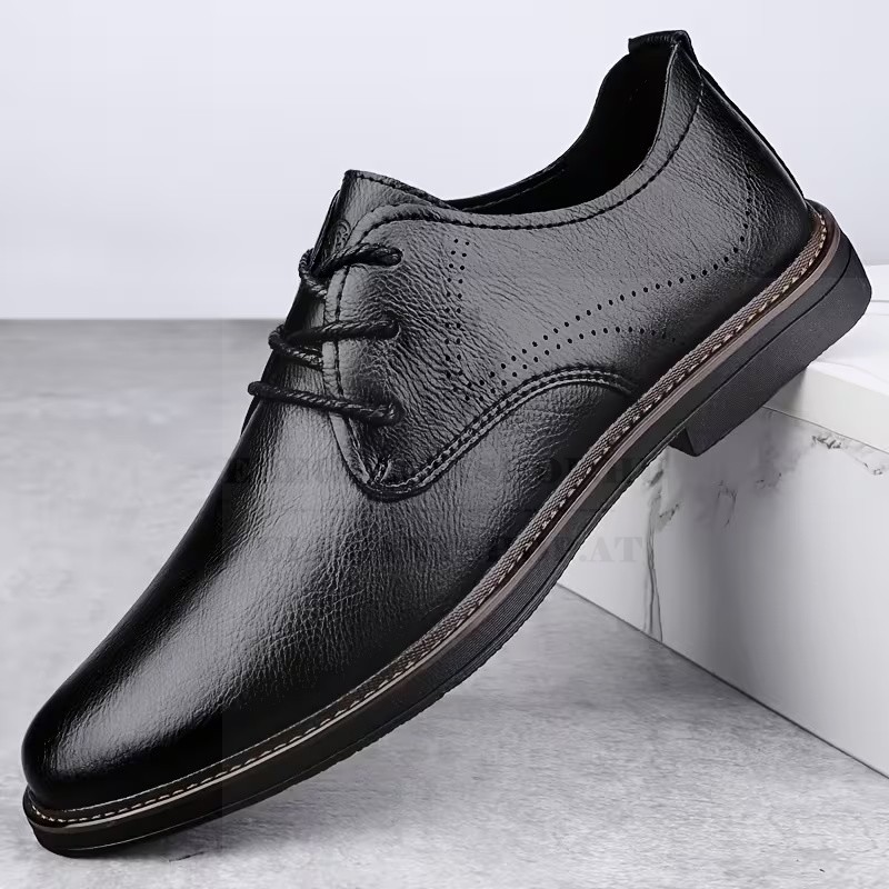 Marhabőr férfi cipő - Fekete Férfi cipő Marhabőr férfi cipő - Fekete Férfi cipő