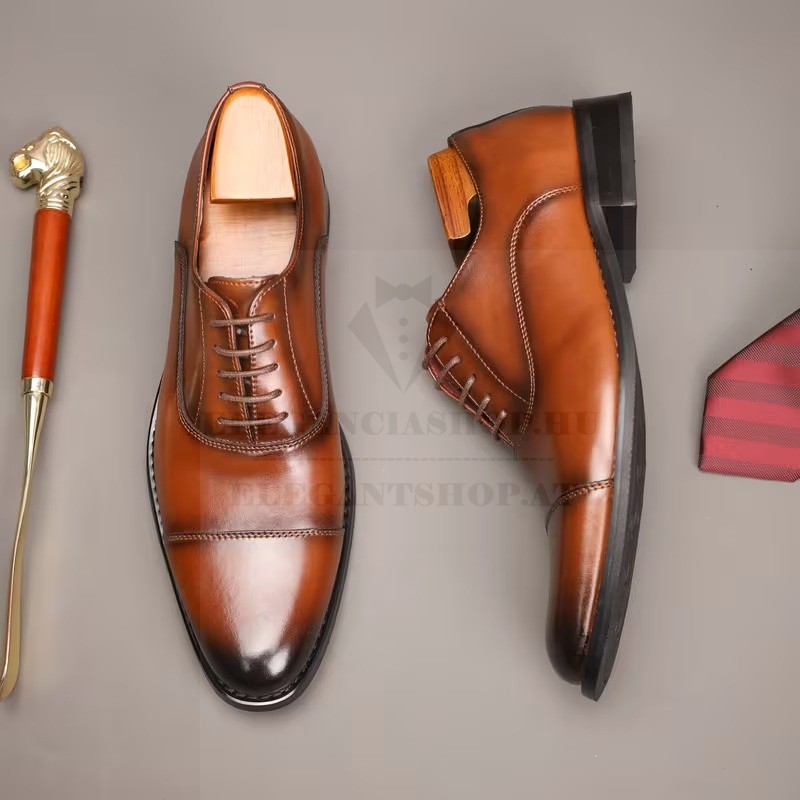                            Marhabőr férfi cipő - Caramell Férfi cipő
