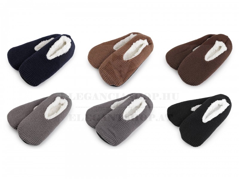 Meleg téli otthoni férfi papucs csúszásgátlóval Férfi zokni, fehérnemű