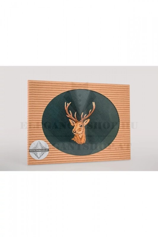                  Hímzett pamut zsebkendő - Szarvas Pamut zsebkendő