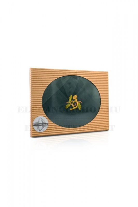                  Hímzett pamut zsebkendő - Vadászkürt Pamut zsebkendő