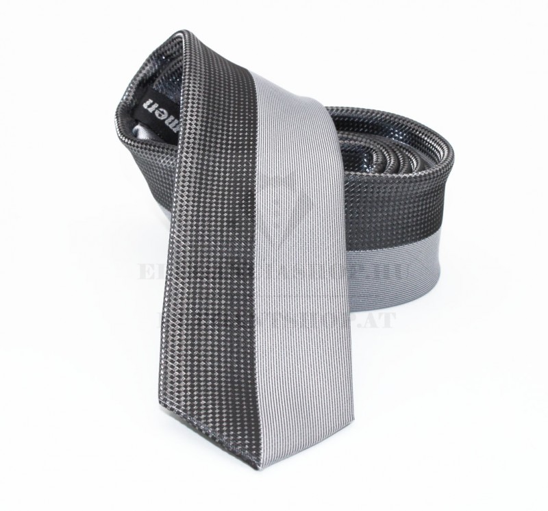 NM slim szövött nyakkendő - Ezüst csíkos Aprómintás nyakkendő NM slim szövött nyakkendő - Ezüst csíkos Aprómintás nyakkendő