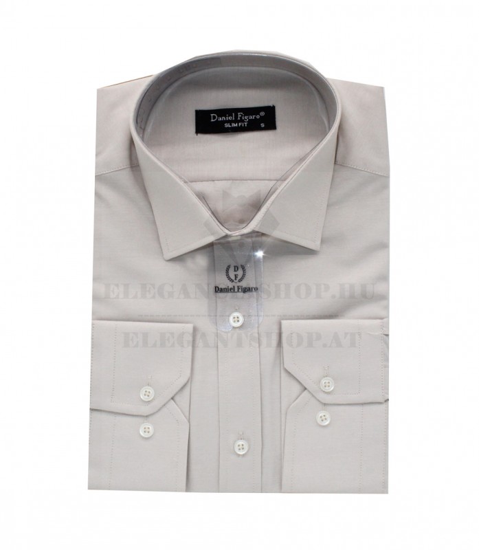   Daniel Figaro rövidujjú ing - Drapp Normál fazon