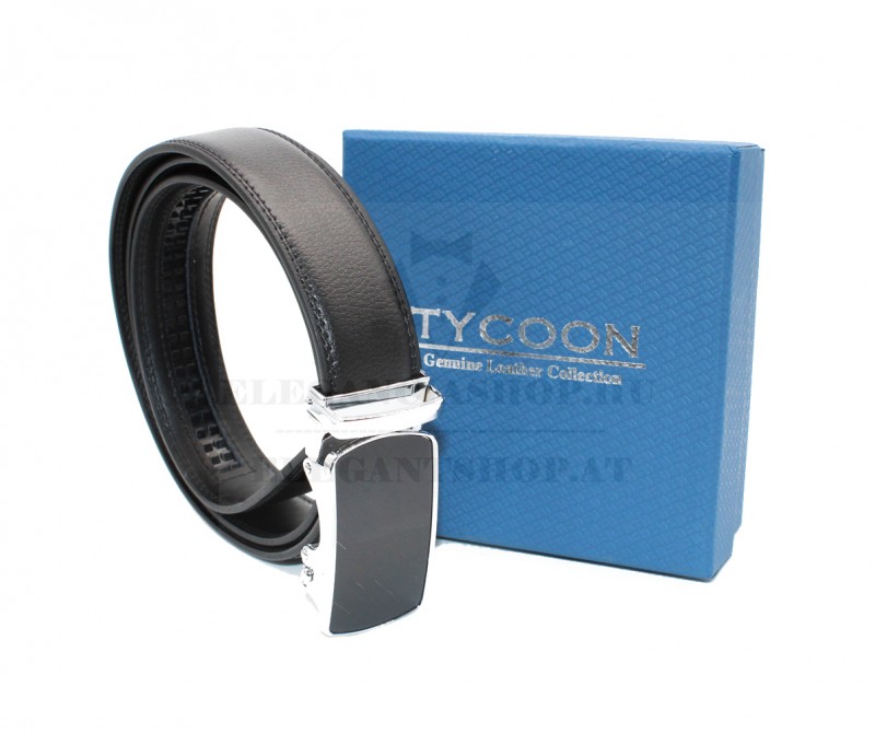 Tycoon férfi bőr öv díszdobozban - Fekete Férfi öv, ékszer Tycoon férfi bőr öv díszdobozban - Fekete Férfi öv, ékszer