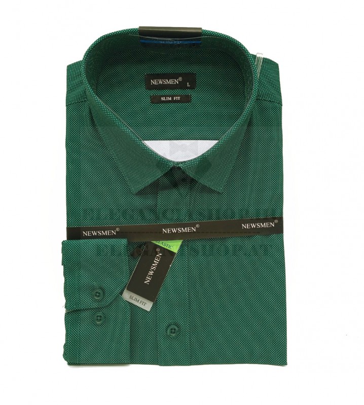 NM h.u slim elasztikus ing - Zöld aprómintás Slim, Smart fazon NM h.u slim elasztikus ing - Zöld aprómintás Slim, Smart fazon