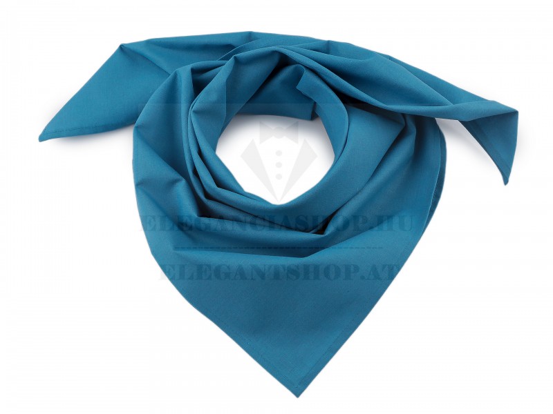 Pamut női kendő 70x70 - Türkíz Női divatkendő és sál