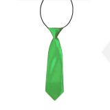    Gumis szatén gyereknyakkendő - Fűzöld Gyerek nyakkendők