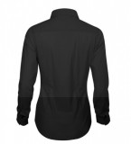 Elasztikus hosszúujjú női ing - Fekete