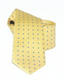 Goldenland slim nyakkendő - Aranysárga pöttyös Aprómintás nyakkendő