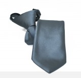   NM Állítható szatén gyerek/női nyakkendő - Grafit Gyerek nyakkendők