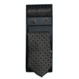   NM nyakkendő szett - Barna kockás Kockás nyakkendők