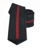                  NM slim nyakkendő - Fekete-piros csíkos Csíkos nyakkendő