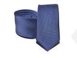 Prémium slim nyakkendő - Kék szatén