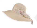   Női nyári szalma kalap - Ecru Női kalap, sapka