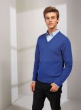 Férfi V-nyakú pulóver