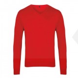 Férfi V-nyakú pulóver