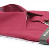                Newsmen r.u normál fit ing - Bordó Egyszínű ing