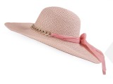  Női nyári szalma kalap - Rózsaszín
