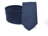    Prémium slim nyakkendő - Sötétkék mintás