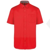 Comfort fitt r.u férfi ing -  Piros Egyszínű ing