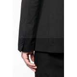   Férfi elasztikus zakó  - Fekete Férfi kabát, zakó