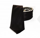               Goldenland fordítható slim nyakkendő - Fekete-arany Egyszínű nyakkendő