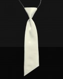            Női szatén gumis nyakkendő - Ecru