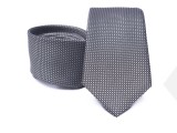        Prémium selyem nyakkendő - Szürke aprópöttyös Aprómintás nyakkendő