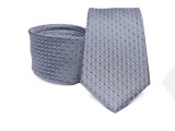        Prémium selyem nyakkendő - Szürke aprópöttyös Aprómintás nyakkendő