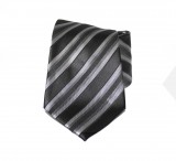                       NM classic nyakkendő - Fekete-szürke csíkos