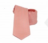                    NM slim szövött nyakkendő - Púder mintás