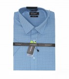      Newsmen elasztikus 80% pamut r.u slim ing - Kék mintás Mintás ing