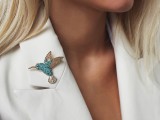Bross csiszolt kövekkel - Kolibri Kitűzők, Brossok