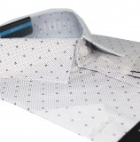      Newsmen r.u slim ing - Fehér aprópöttyös Mintás ing