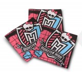        Gyerek pamut zsebkendő szett Monster High - 3 db