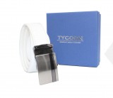                      Tycoon férfi bőr öv díszdobozban - Fehér Férfi öv, ékszer