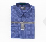             NM h.u slim fit elasztikus ing - Kék mintás Slim, Smart fazon