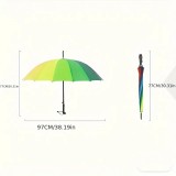   Nagy szivárványos esernyő szélálló 16 szálas Férfi esernyő,esőkabát